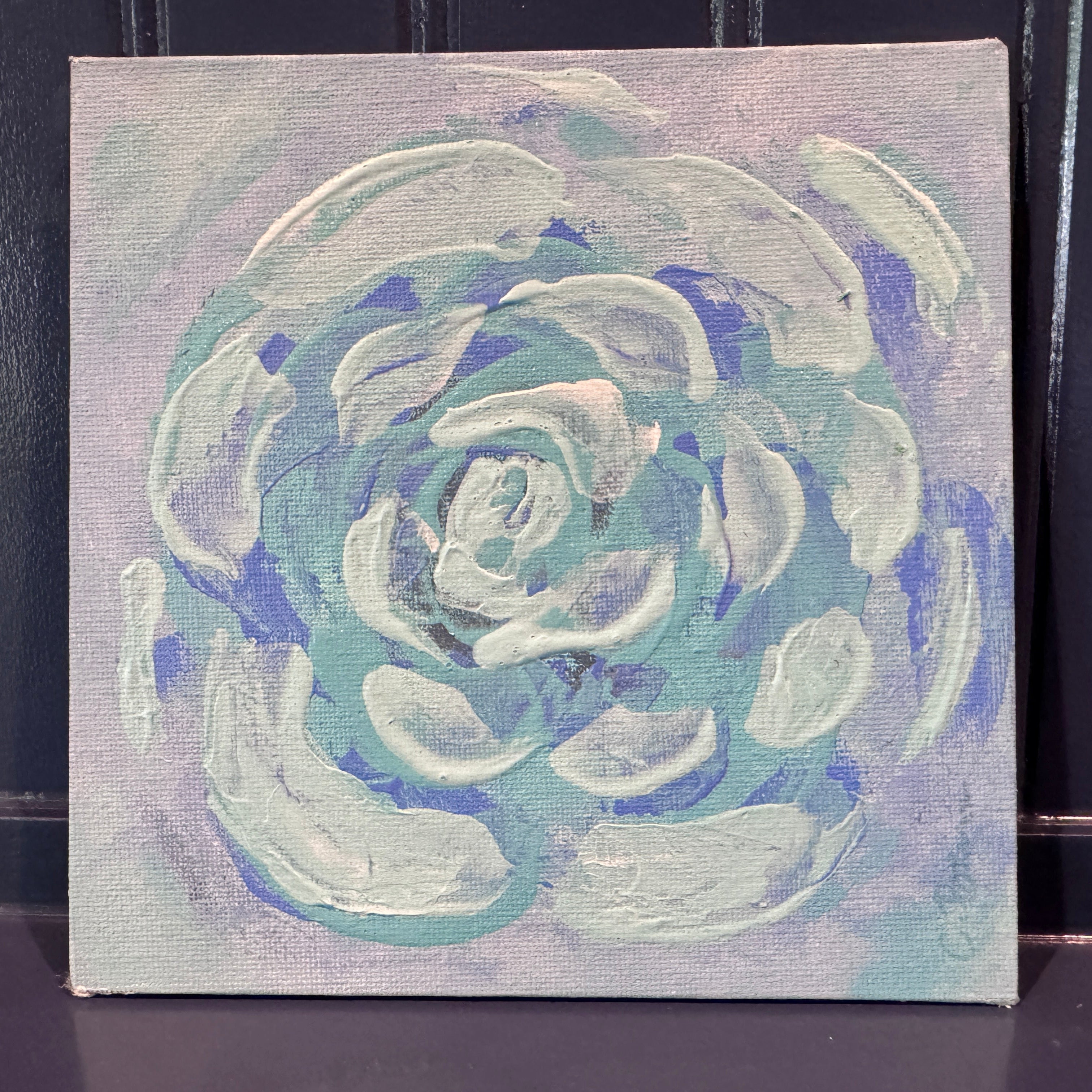 Aqua Flower - Caroline Patterson Art